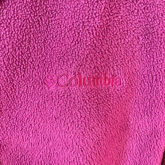 COLUMBIA Women's Fleece Benton Springs Full Zip Jacket Fuchsia Size Medium - Picture 7 of 10